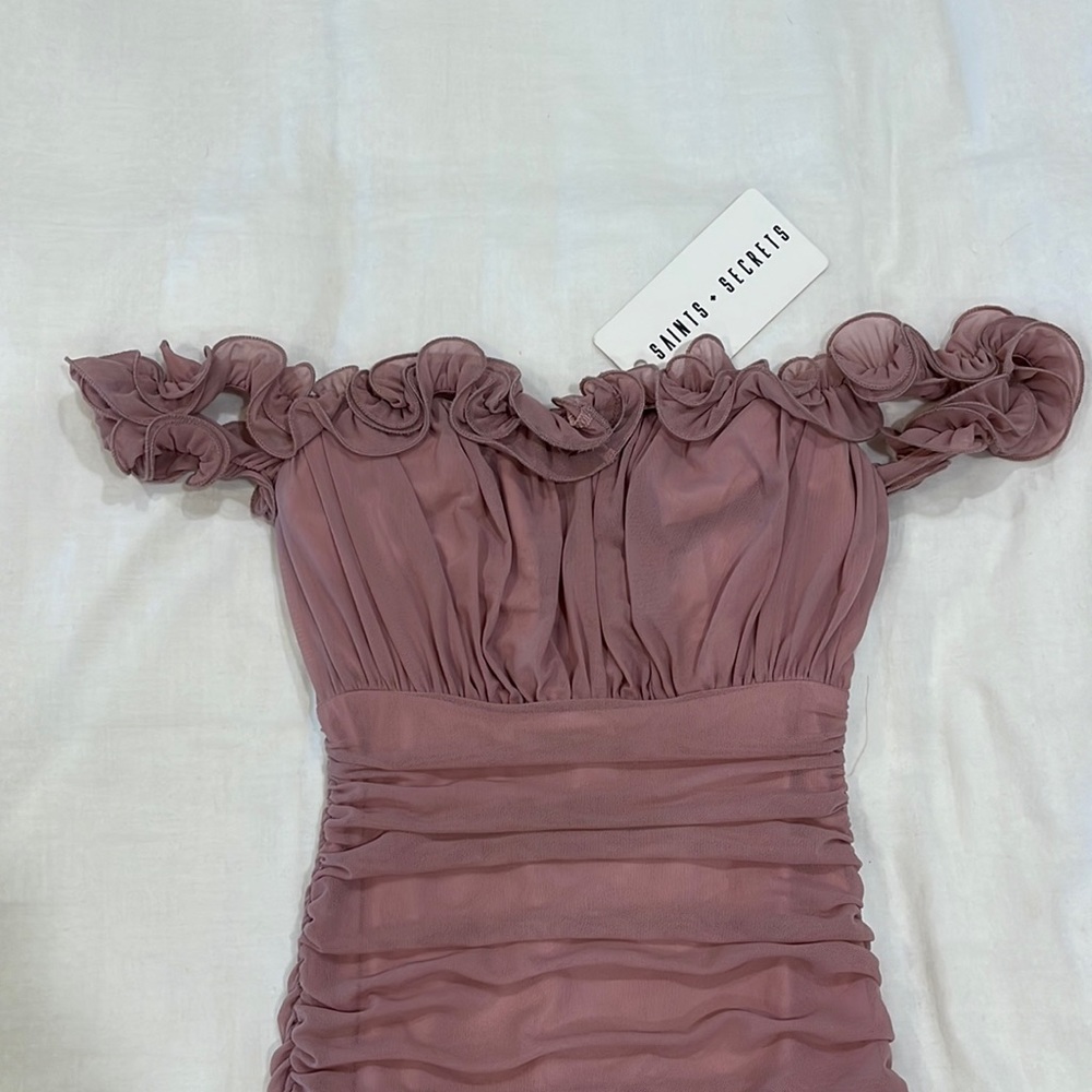 Blush pink mini dress, size S
